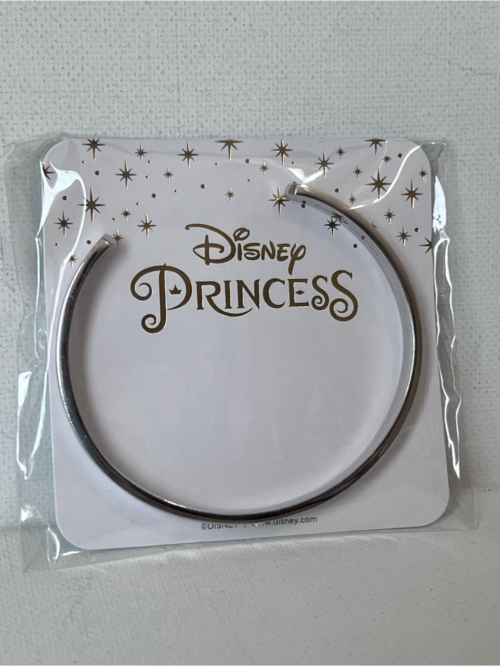 Origami Owl Disney Princess "Dare to Dream" Silver Bangle Bracelet (BR6035)
